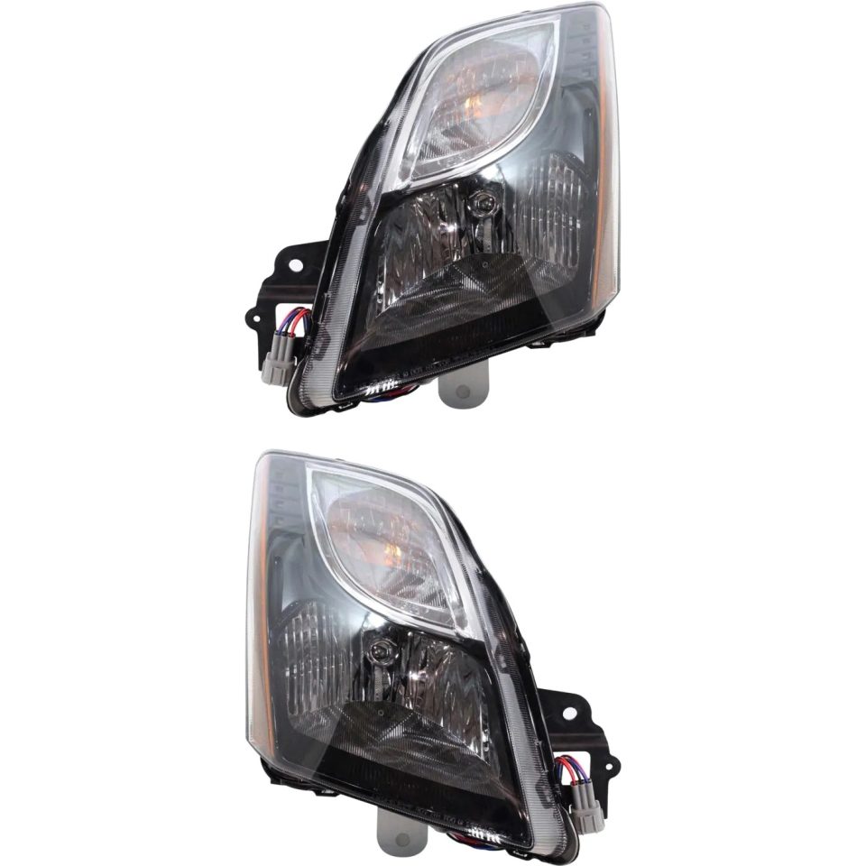 Glass CAPA Headlight w/ Black Int. LH RH For 10-12 Nissan Sentra SR/SE-R/SE-R Spec V