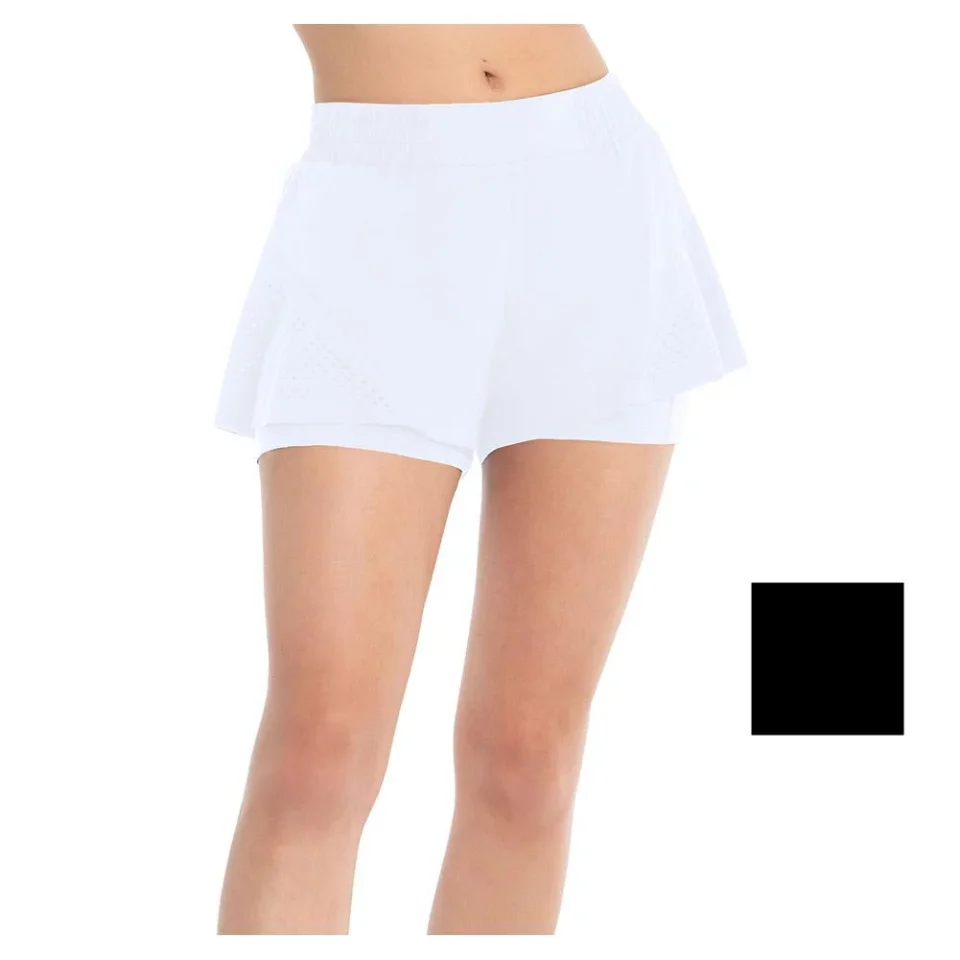 Space-Saving Lucky In Love Women`s Hype Tennis Skort ( LARGE White )
