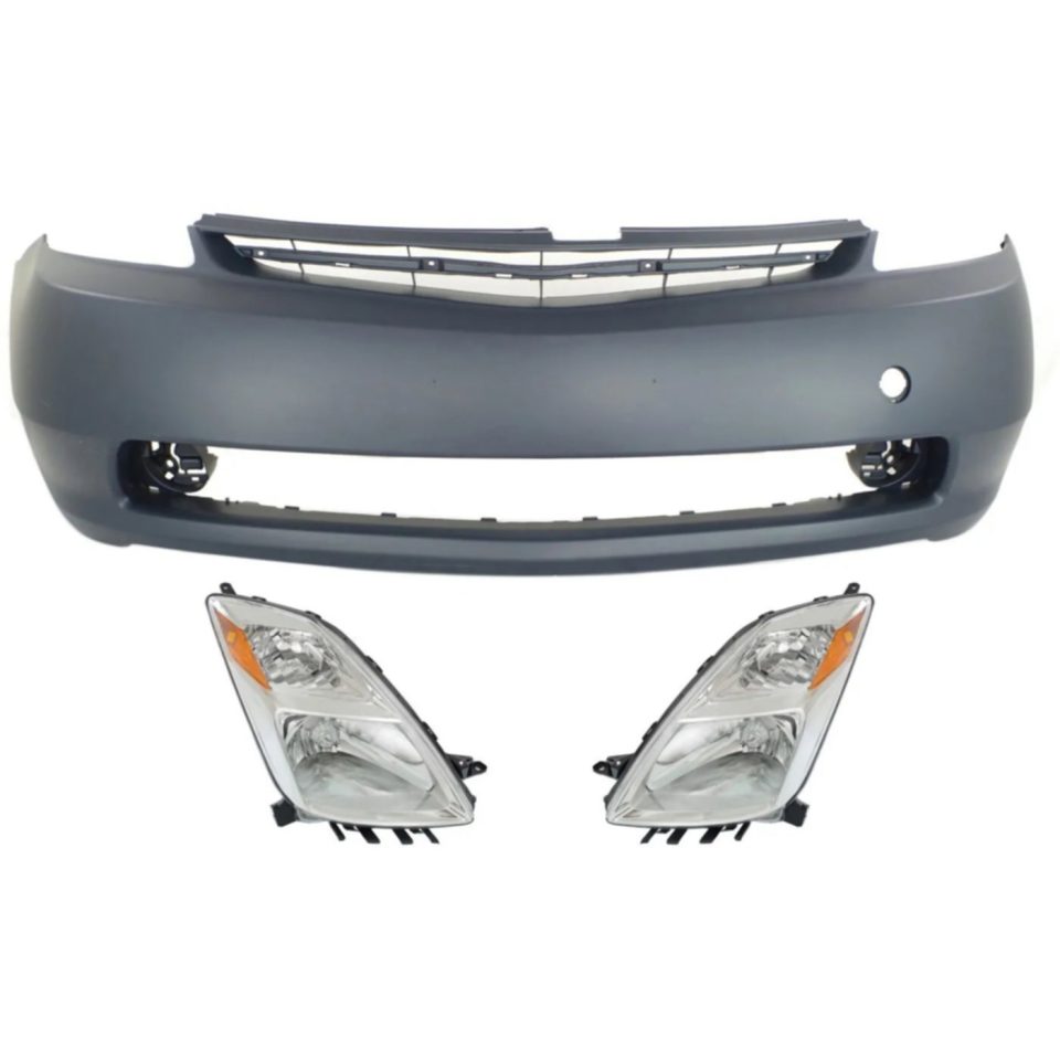 Glossy Bumper Cover Kit For 2004-2006 Toyota Prius Front Built Up To November 2005