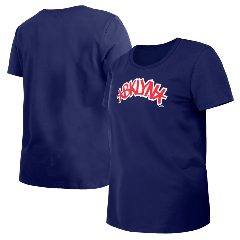 Ultimate Eco-Friendly Women's New Era Blue Brooklyn Nets 2023/24 City Edition T-Shirt