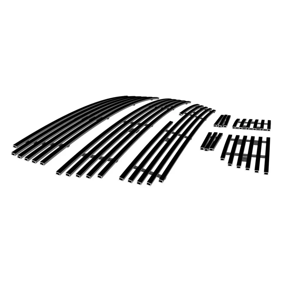 Premium Home APS Compatible with Chevy Trailblazer SS 2006-2009 Stainless Steel Black Billet Grille Grill Insert Combo C61007H