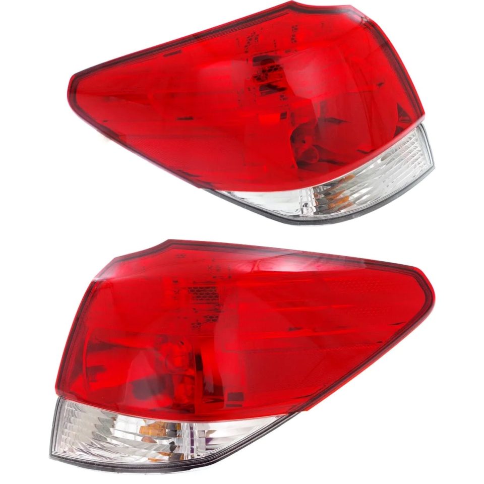 Safe Tail Light For 2010-2014 Subaru Outback Set of 2 Driver and Passenger Side Outer