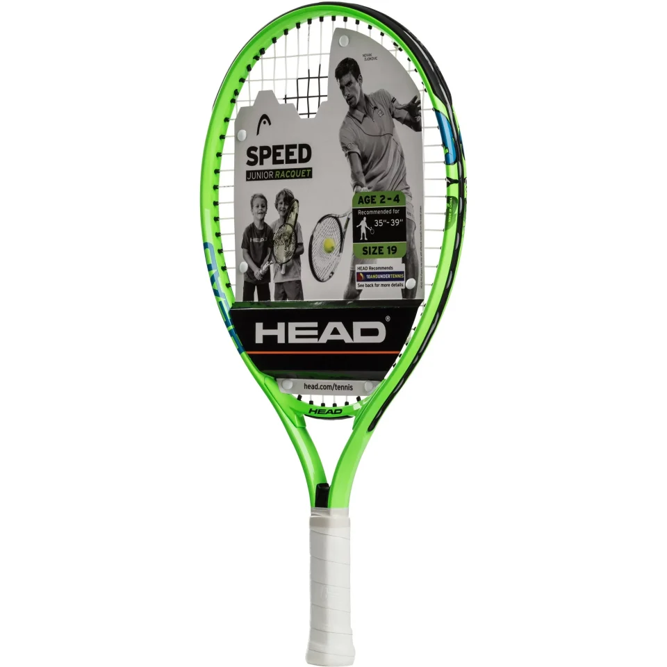 Healthy HEAD Speed 19 Junior Tennis Racquet, 81 Sq. in. Head Size, Green, 6.2 Ounces