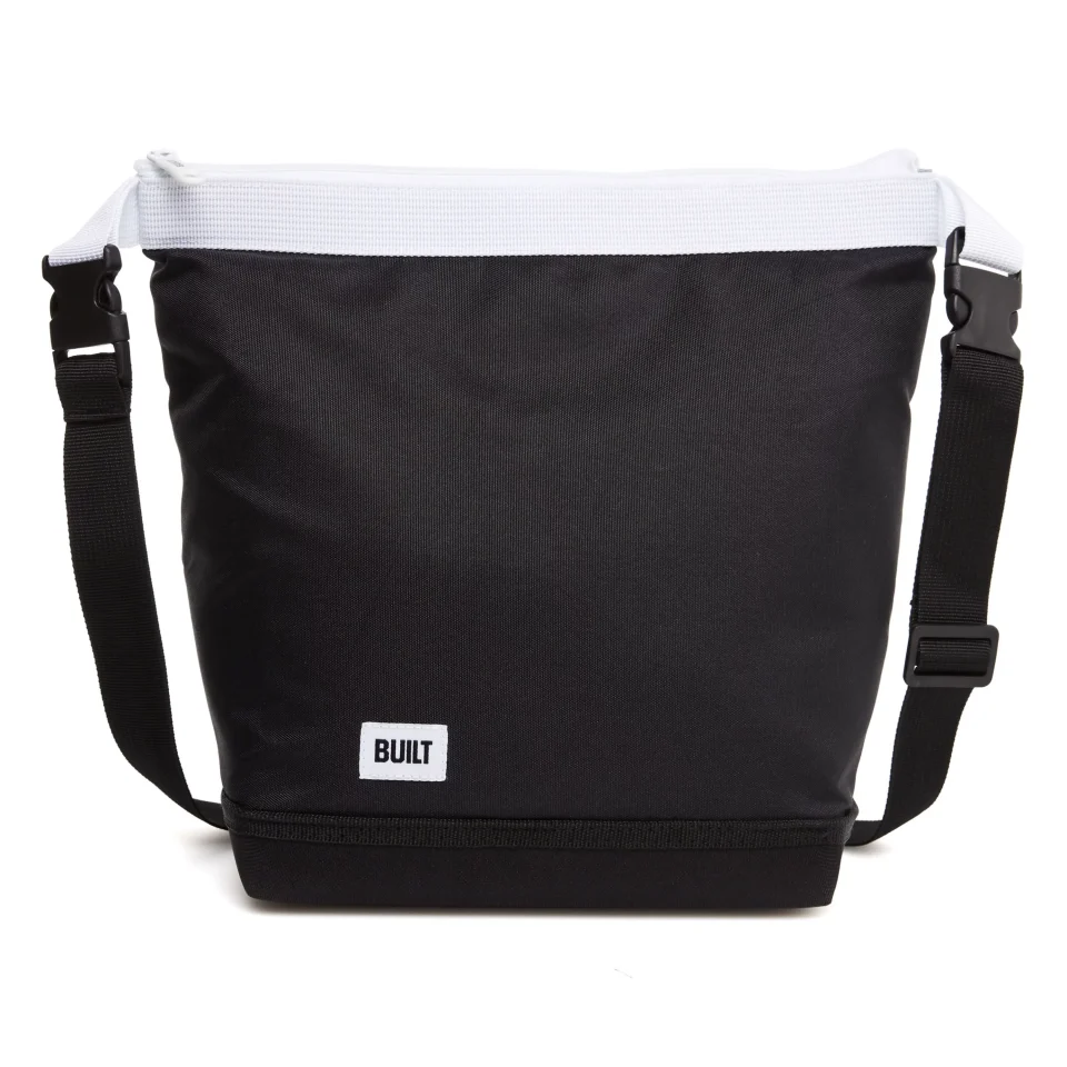 Matte Built Lex Polyester Lunch Tote Bag - Lightweight, Insulated and Reusable in Black