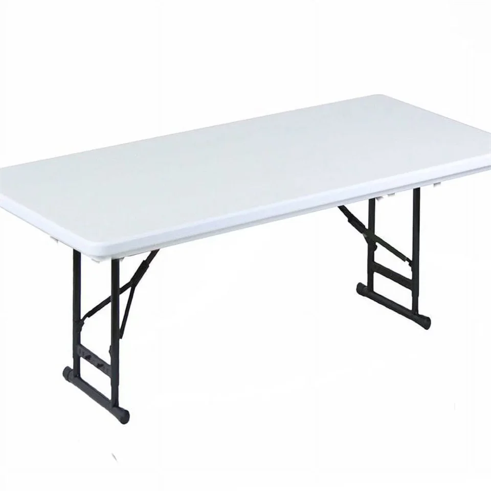Essential Kitchen UrbanPro 17-27 Adjustable Plastic Resin/Steel Folding Table in Gray Granite