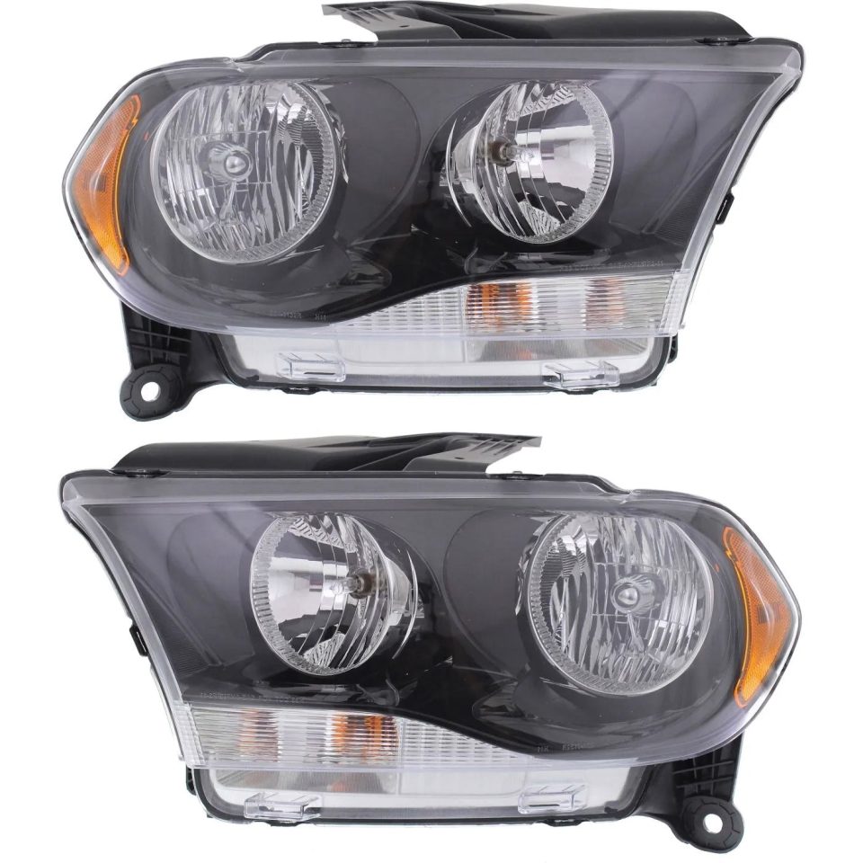 Best-Selling CAPA Halogen Headlight Black Interior Left and Right For 2011-2013 Dodge Durango