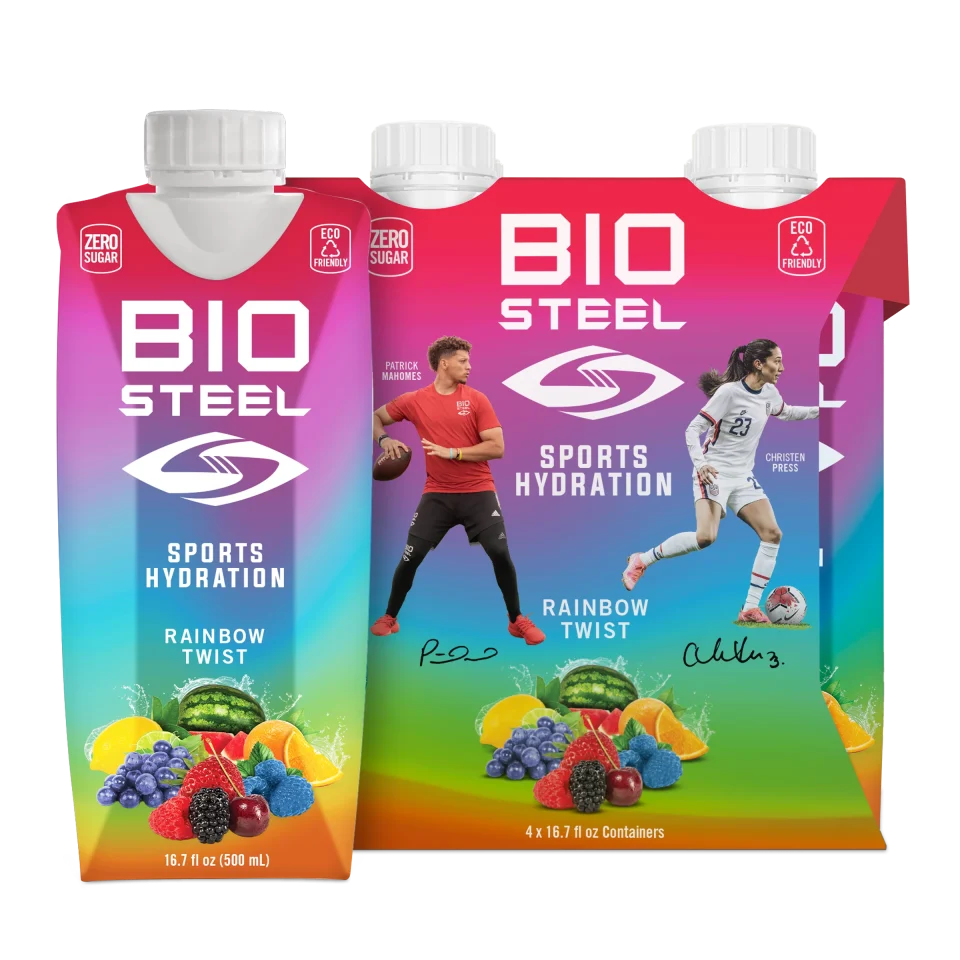 Office Baking SPORTS DRINK / BIOSTEEL RAINBOW TWIST - 4 PACK - CLEAN, HEALTHY, HYDRATION