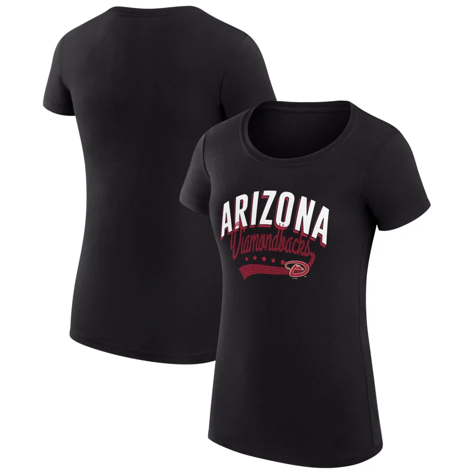 Ceramic Thickened Women's G-III 4Her by Carl Banks Black Arizona Diamondbacks Filigree Team Fitted T-Shirt