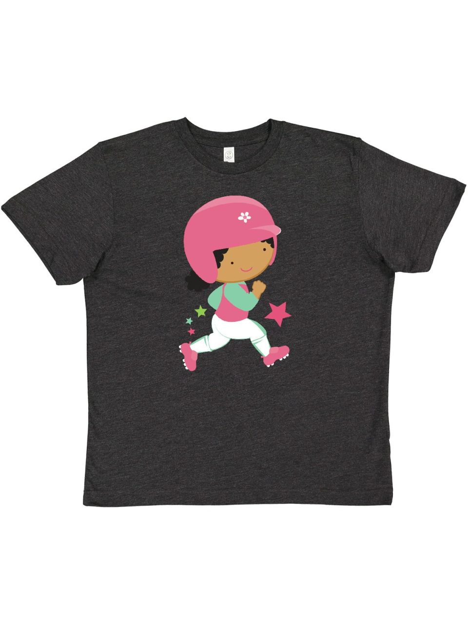 Safe Value Inktastic Softball Player Little Girl Youth T-Shirt