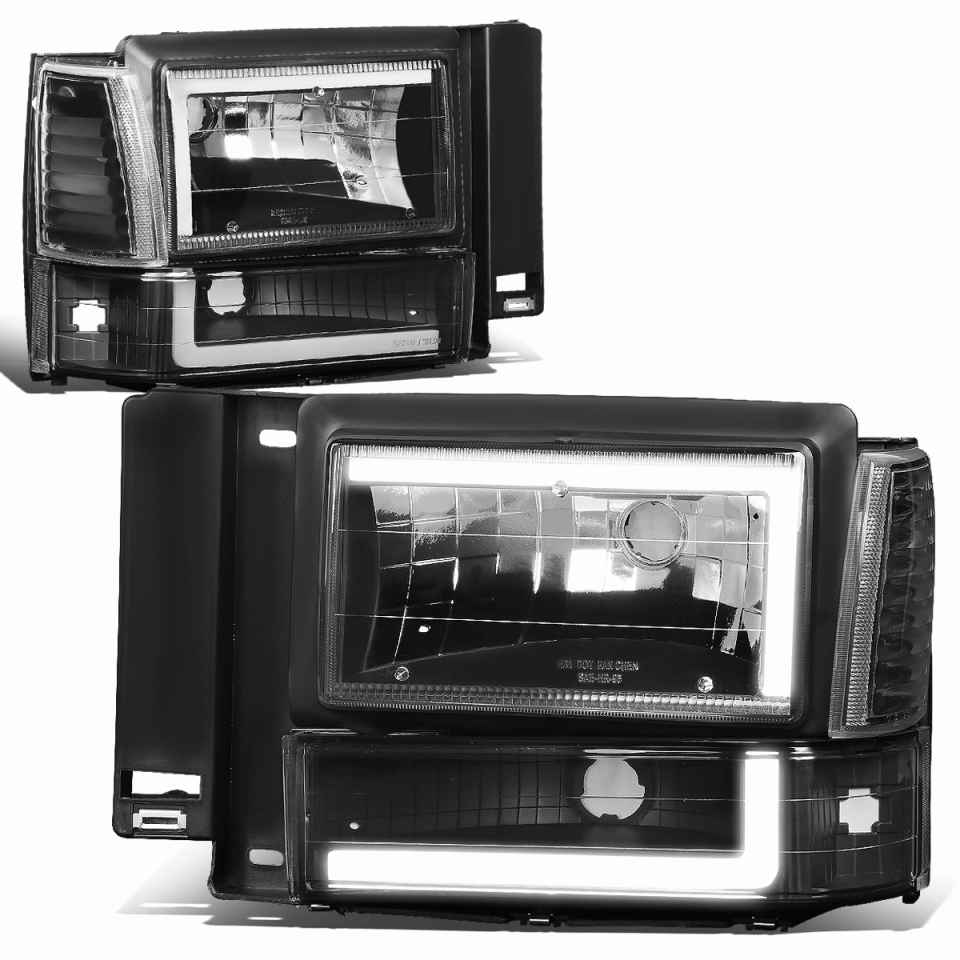 Essential Storage 91-94 d Explorer C-Styling LED DRL Headlight+Bump