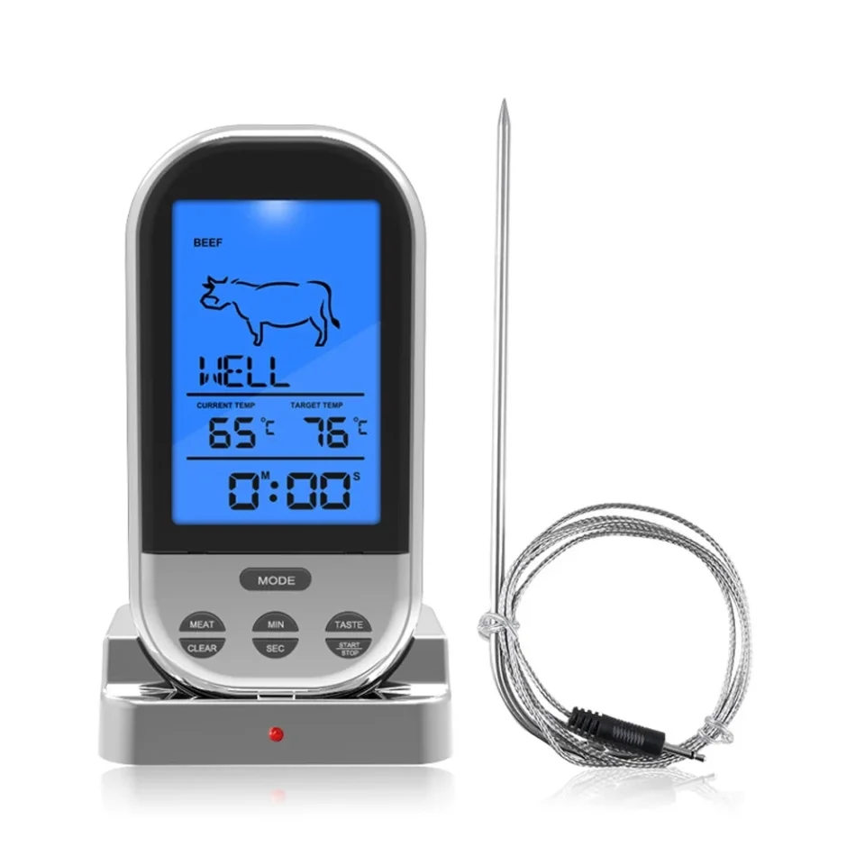 Supreme Leak-Proof Diymore Wireless Meat Thermometer Grill Thermometer with Meat Probe Digital Thermometer with Smart Alert for BBQ Oven Grill Smoker