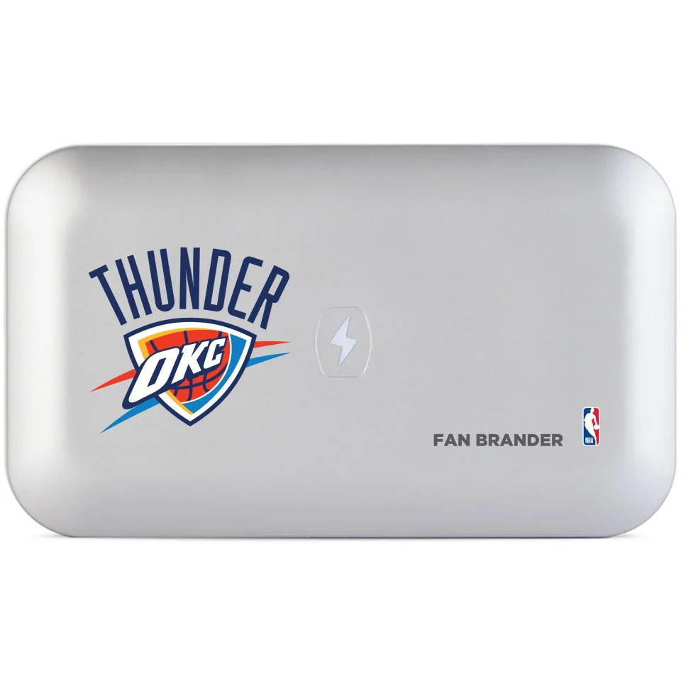 Lightweight White Oklahoma City Thunder PhoneSoap 3 UV Phone Sanitizer & Charger