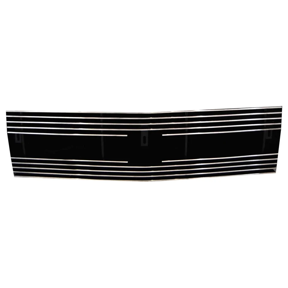 Lightweight Leak-Proof Ikon Motorsports Front Bumper Upper Hood Grille Grill Insert Assembly Replacement Compatible With 1998-2004 Chevrolet Blazer & Chevrolet S10 Aluminum Polished Silver