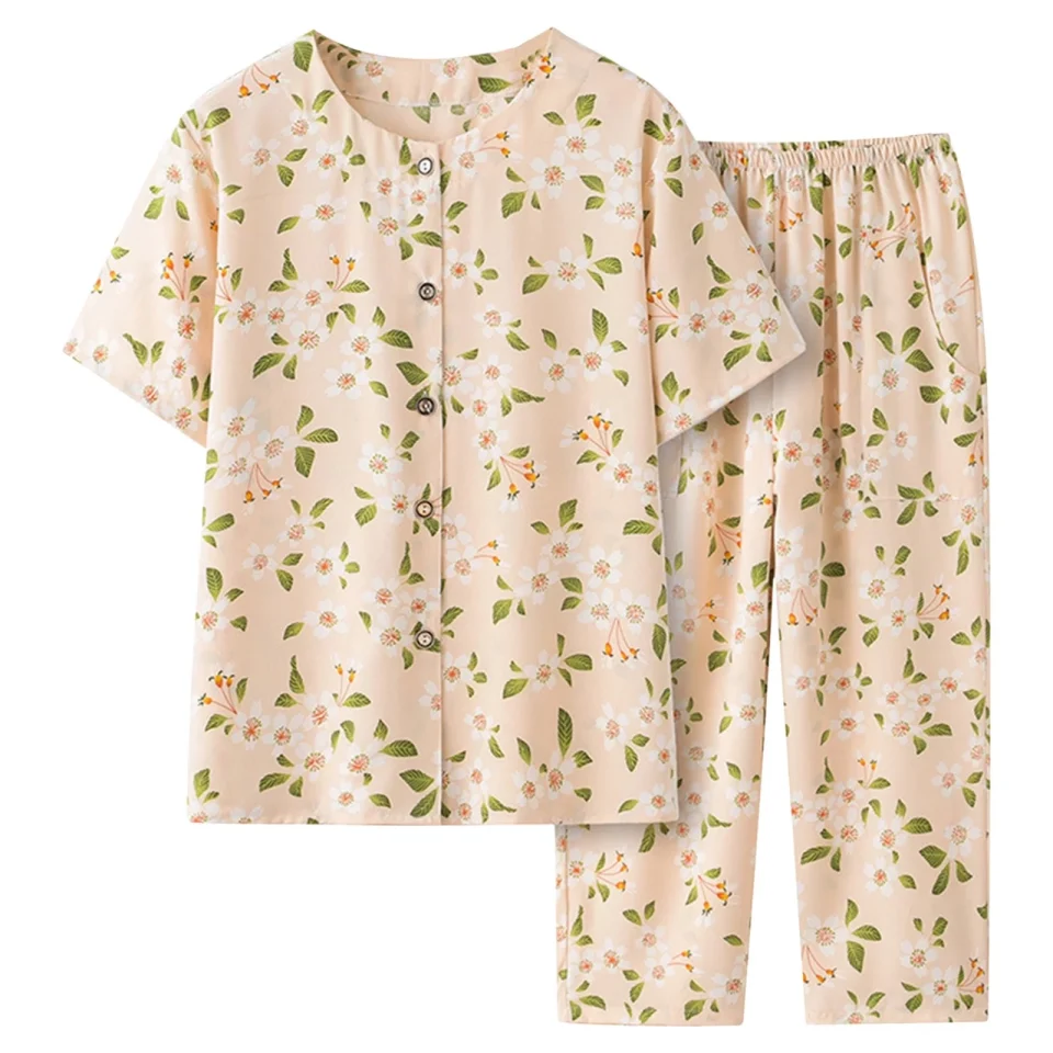 Multi-Purpose PMUYBHF Womens Vacation Outfits 2024 Women's Summer Short Sleeve Cardigan Women's Loose Suit Shirt Two Piece Set Tennis Outfits for Women Plus Size Birthday Outfits for Women