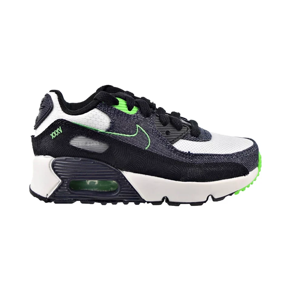 Prime Multi-Purpose Nike Air Max 90 LTR SE (PS) Little Kids' Shoes Black-Scream Green-Summit White dn4377-001
